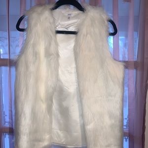 Faux fur vest